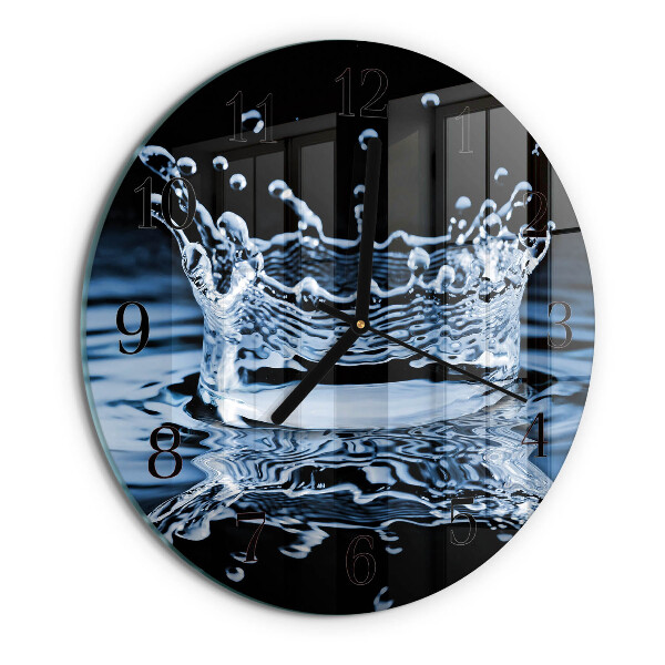 Wanduhr rund Wasser