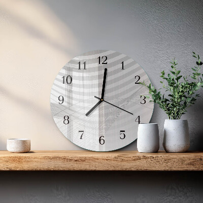 Wanduhr rund Abstrakte Linien