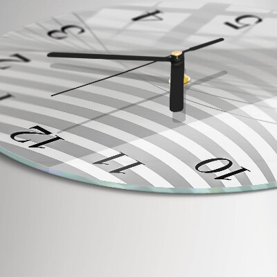 Wanduhr rund Abstrakte Linien