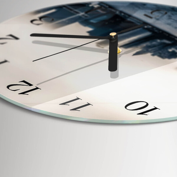 Wanduhr rund Horizont