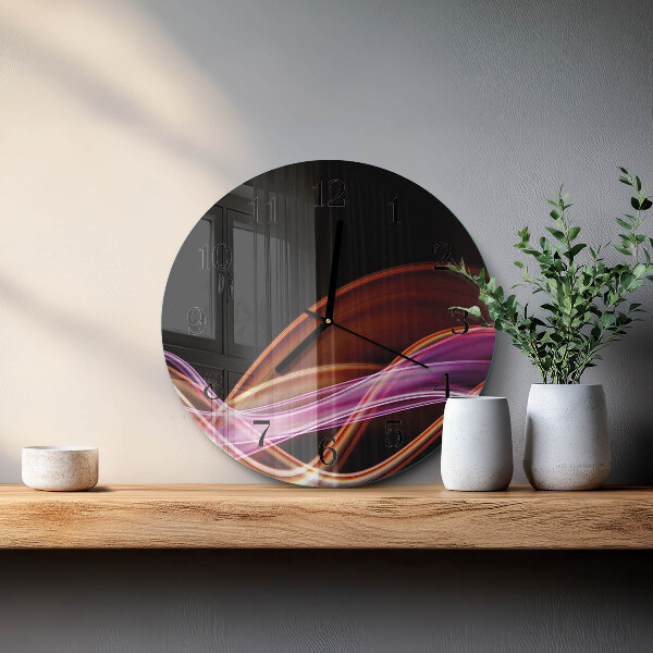Wanduhr rund Abstrakte Kunst