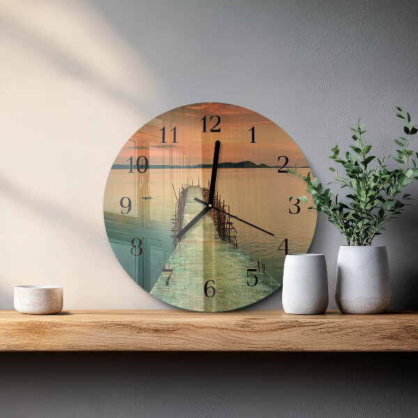 Wanduhr rund Netzwerk