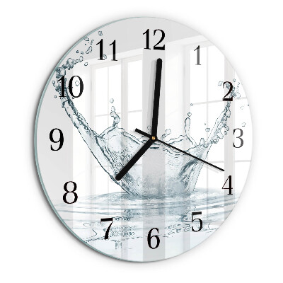 Wanduhr rund Wasser