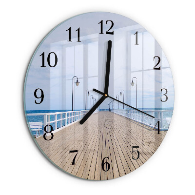 Wanduhr rund Pier