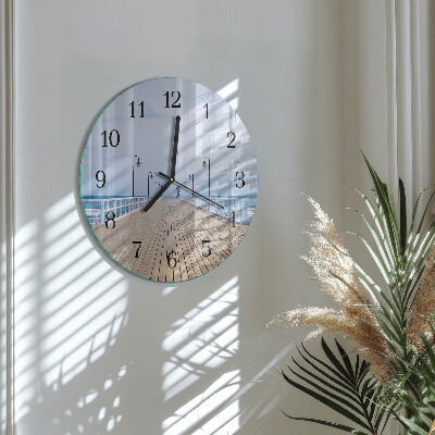 Wanduhr rund Pier