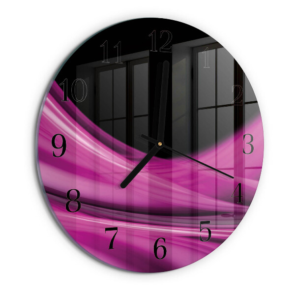 Wanduhr rund Abstrakte Linien