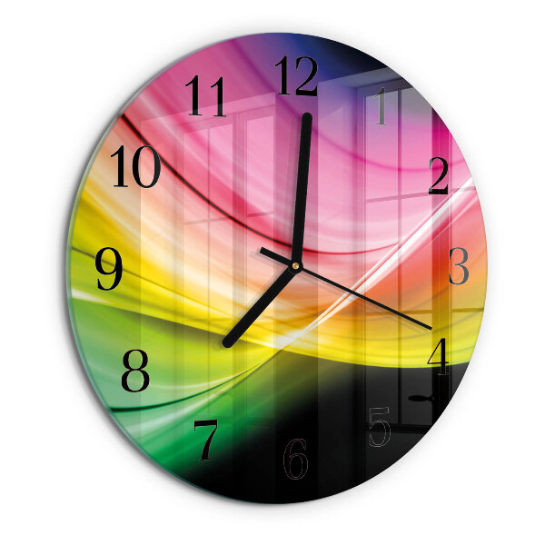 Wanduhr rund Abstrakte Linien