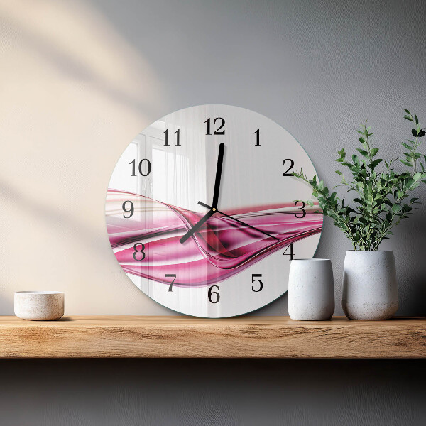 Wanduhr rund Abstrakte Linien