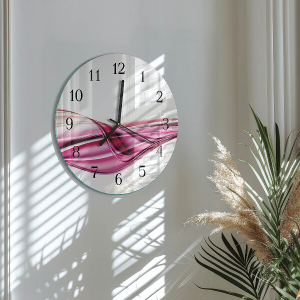 Wanduhr rund Abstrakte Linien