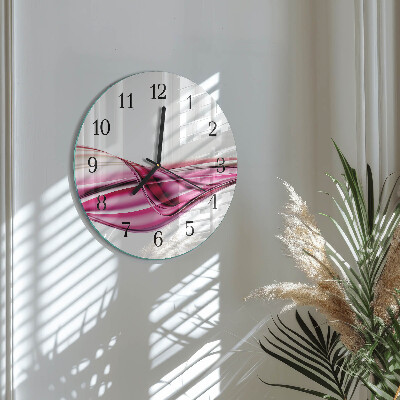 Wanduhr rund Abstrakte Linien