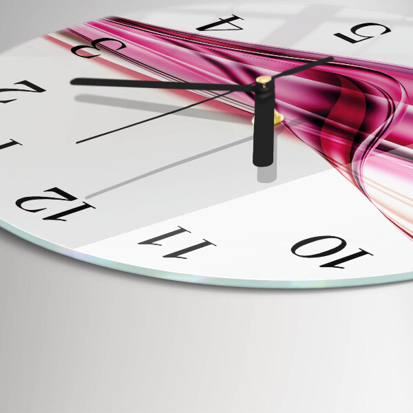 Wanduhr rund Abstrakte Linien