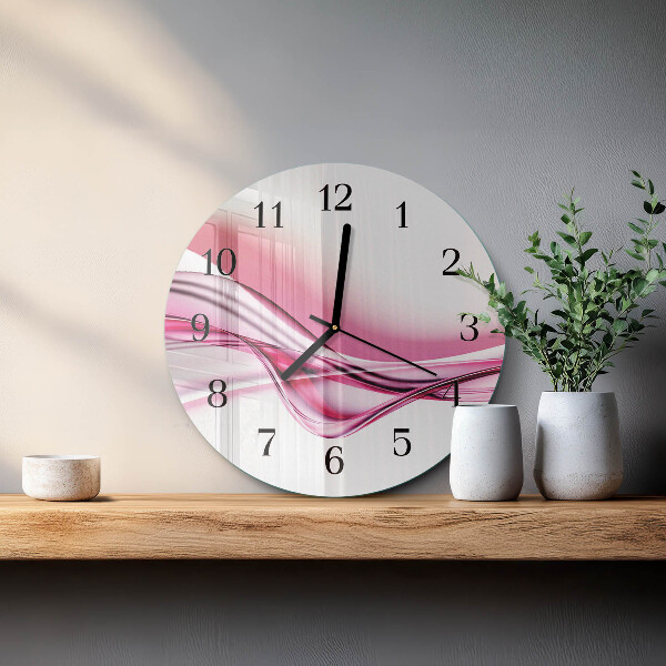 Wanduhr rund Abstrakte Kunst