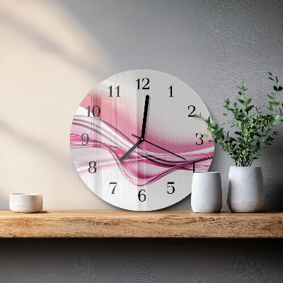 Wanduhr rund Abstrakte Kunst