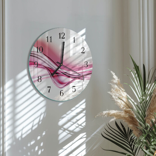 Wanduhr rund Abstrakte Kunst