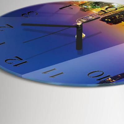 Wanduhr rund Horizon Dubai