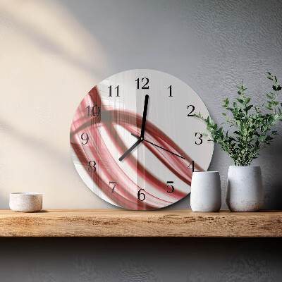 Wanduhr rund Abstrakte Linien