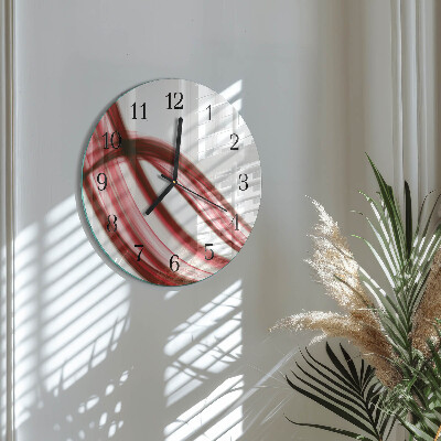Wanduhr rund Abstrakte Linien