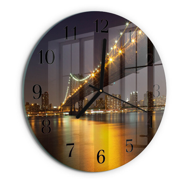 Wanduhr rund Horizontbrücke