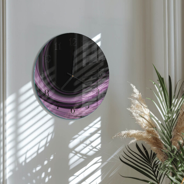 Wanduhr rund Abstrakte Linien