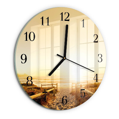 Wanduhr rund Strandweg