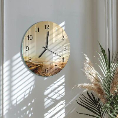 Wanduhr rund Strandweg