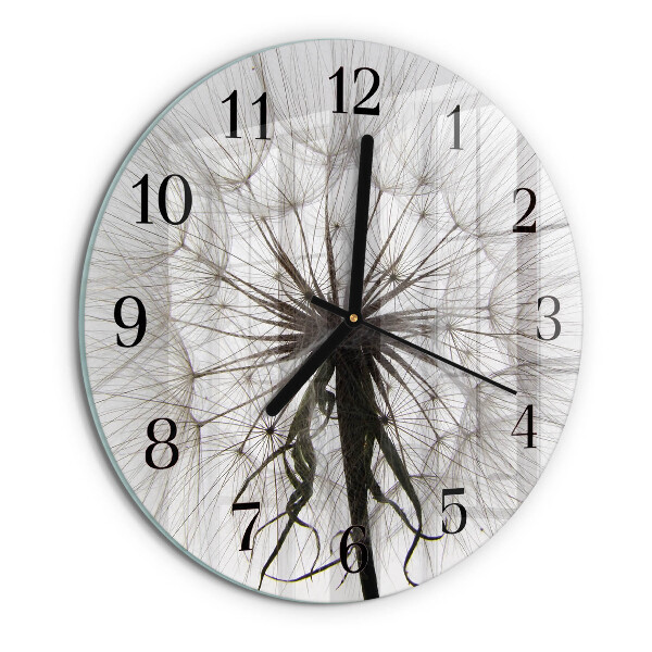 Wanduhr rund Löwenzahn
