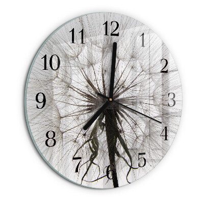 Wanduhr rund Löwenzahn