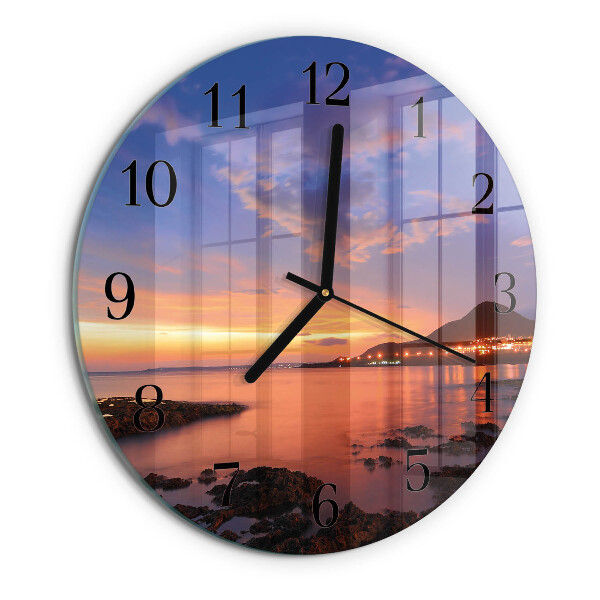 Wanduhr rund Sea Island