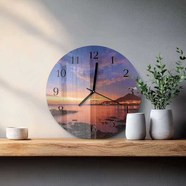 Wanduhr rund Sea Island