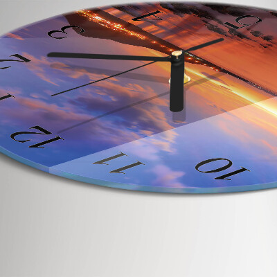 Wanduhr rund Sea Island
