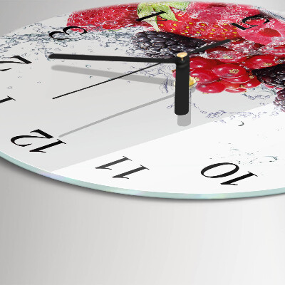 Wanduhr rund Obst