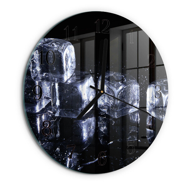 Wanduhr rund Eiswürfel