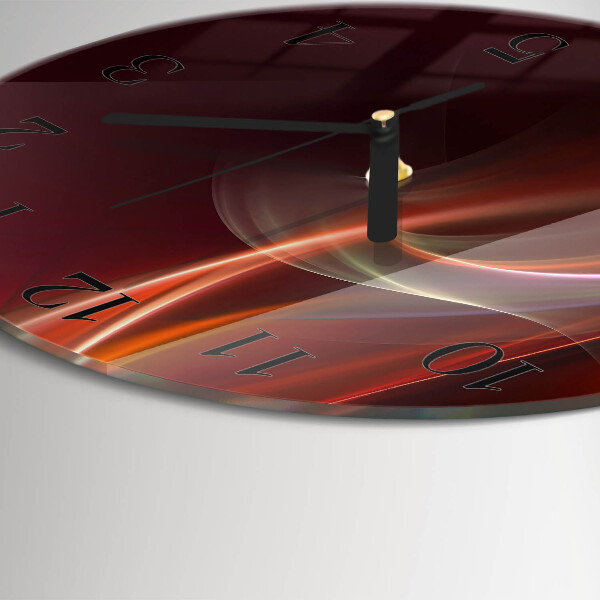 Wanduhr rund Abstrakte Linien