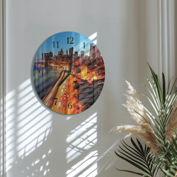 Wanduhr rund Horizont
