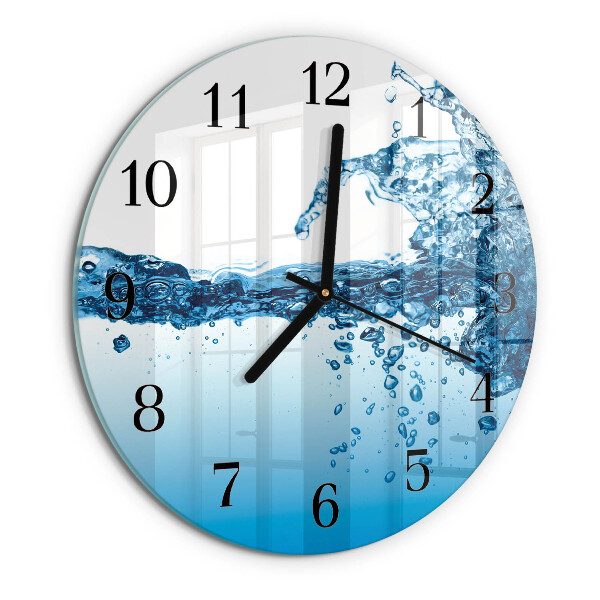 Wanduhr rund Wasser