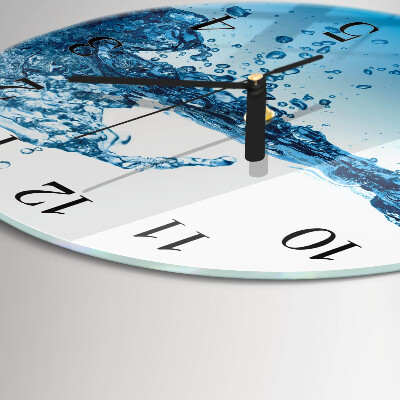 Wanduhr rund Wasser