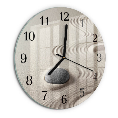 Wanduhr rund Steinsand