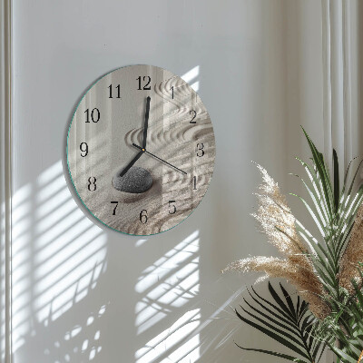 Wanduhr rund Steinsand