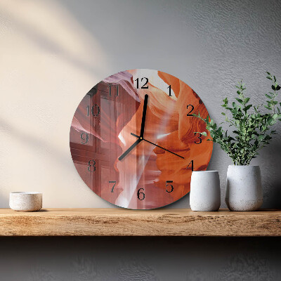 Wanduhr rund Höhle