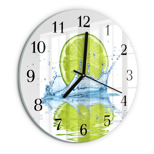 Wanduhr rund Kalkwasser