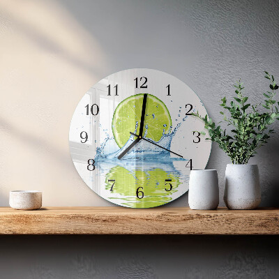 Wanduhr rund Kalkwasser