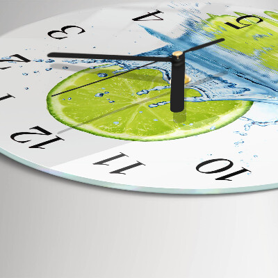 Wanduhr rund Kalkwasser