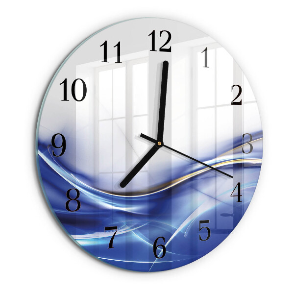Wanduhr rund Abstrakte Linien