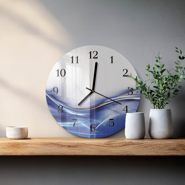 Wanduhr rund Abstrakte Linien