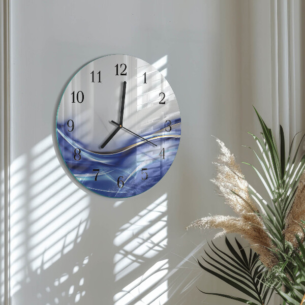Wanduhr rund Abstrakte Linien