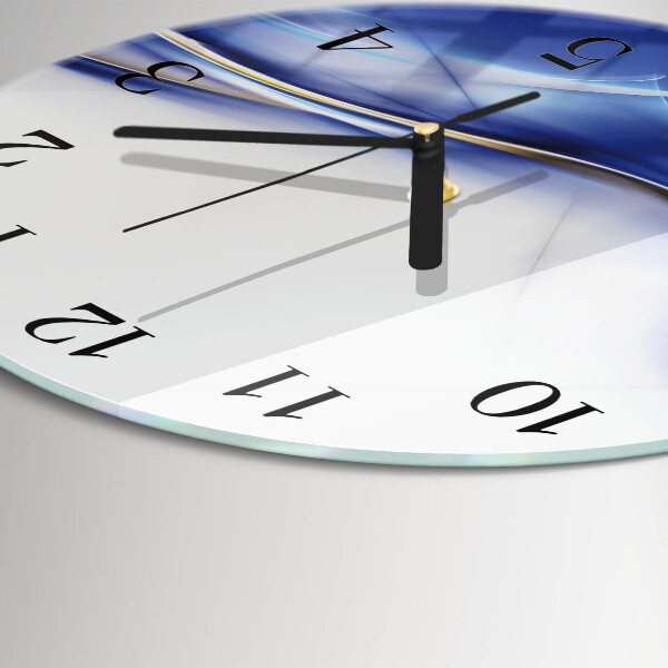Wanduhr rund Abstrakte Linien