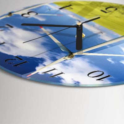 Wanduhr rund Windpark