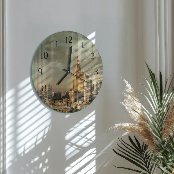Wanduhr rund Warschau