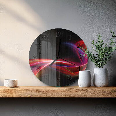Wanduhr rund Abstrakte Linien