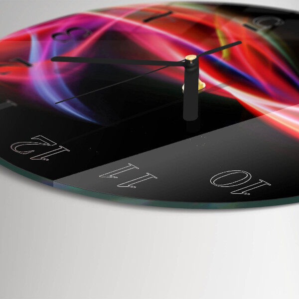 Wanduhr rund Abstrakte Linien